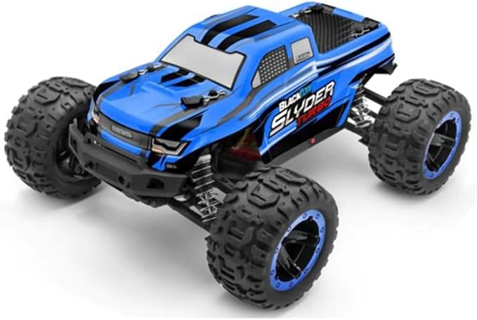 BlackZon Slyder MT Turbo 1/16 4WD Brushless Monster Truck, Blue - Brand New!