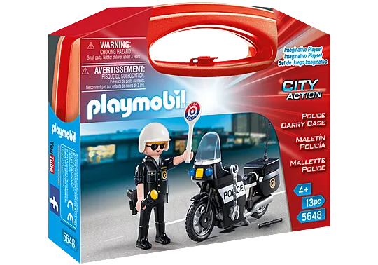 Playmobil #5648 Police Carry Case - Brand New!