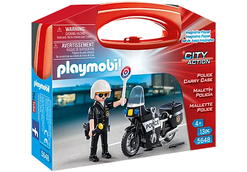 Playmobil #5648 Police Carry Case - Brand New!
