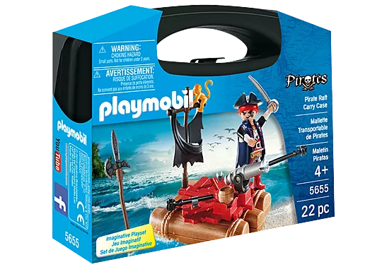 Playmobil #5655 Pirate Raft Carry Case - Brand New!