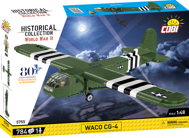 Cobi #5755 WACO CG-4 Military Glider - Brand New!