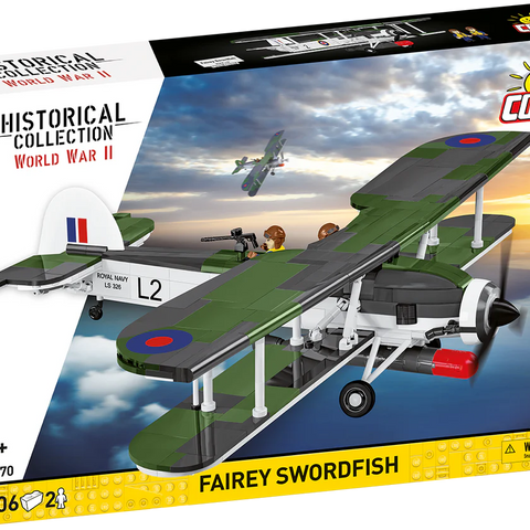 COBI #5770 Fairey Swordfish Torpedo Bomber - Brand New!