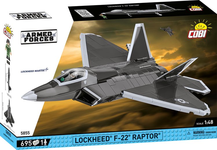 COBI TOYS #5855 Lockheed F-22 Raptor Fighter Jet NEW!