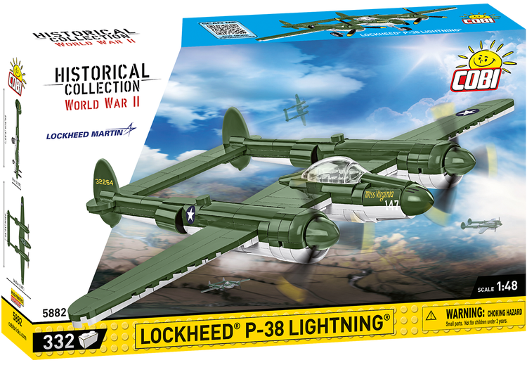 COBI #5882 Lockheed P-38 Lightning Fighter - Brand New!