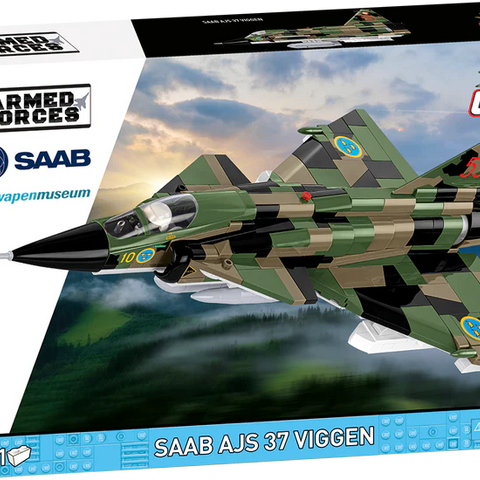 COBI Toys #5911 SAAB AJS 37 Viggen Jet Fighter - Brand New!