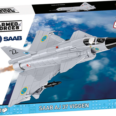 COBI Toys #5915 SAAB AJ 37 Viggen Jet Fighter - Brand New!