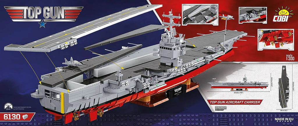 COBI Toys #5922 Top Gun Aircraft Carrier BRAND NEW SEALED 6130 Blocks!