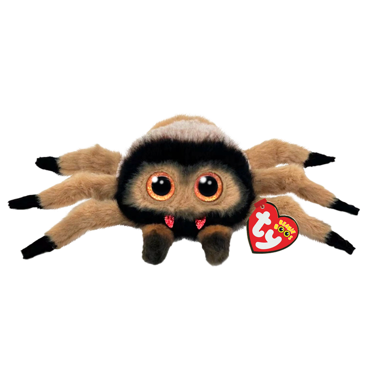 TY Halloweenie Beanies - Godfrey the Tan Spider - Brand New!