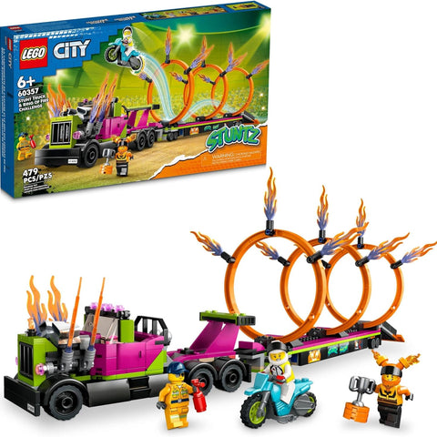 LEGO City #60357 Stuntz Stunt Truck & Ring of Fire Challenge - Brand New!