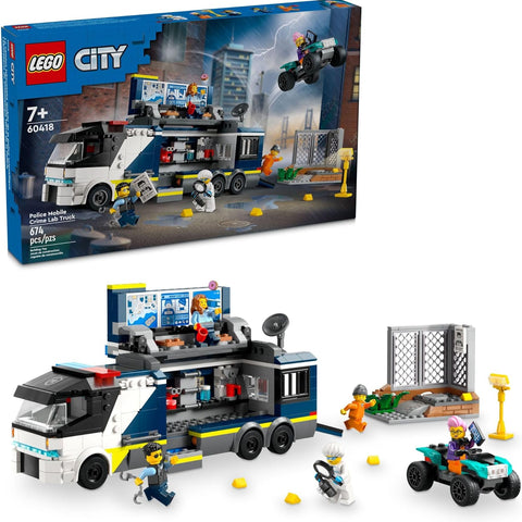 LEGO City #60418 Police Mobile Crime Lab Truck - Brand New!