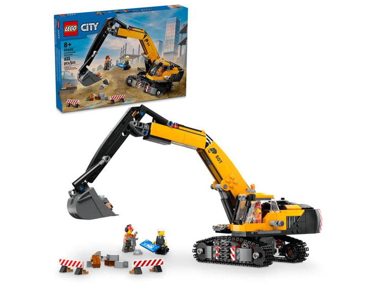 LEGO CITY #60420 Yellow Construction Excavator - Brand New!