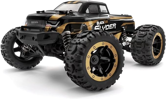 BlackZon Slyder 1/16th RTR 4WD Electric Monster Truck - Gold - Brand New!