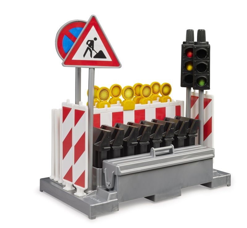 Bruder #62009 Traffic Safety Set with Traffic Lights - Brand New!