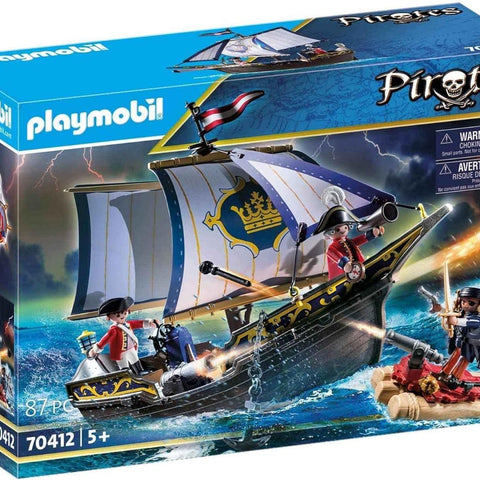 PLAYMOBIL #70412 Redcoat Caravel Ship RETIRED SET