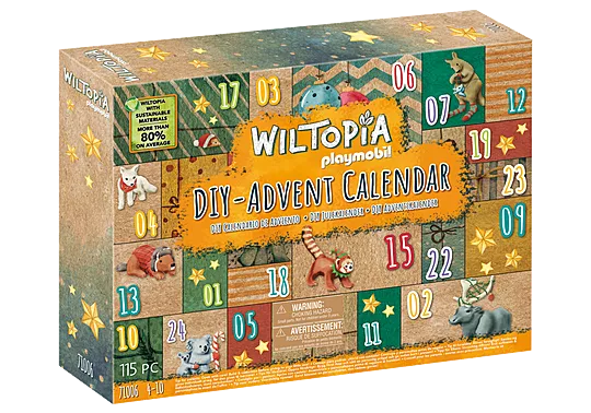 PLAYMOBIL #71006 Wiltopia - DIY Advent Calendar: Animal Trip around the World