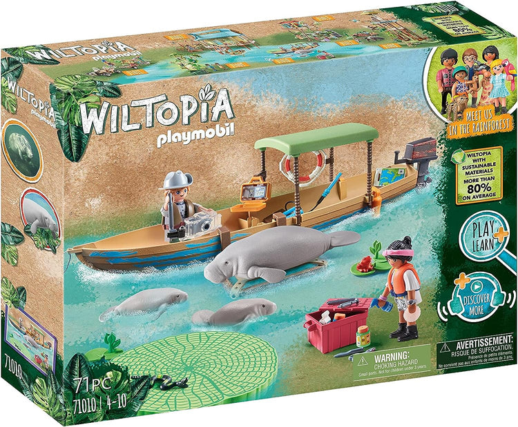 PLAYMOBIL #71010 Wiltopia - Boat Trip to the Manatees NEW!