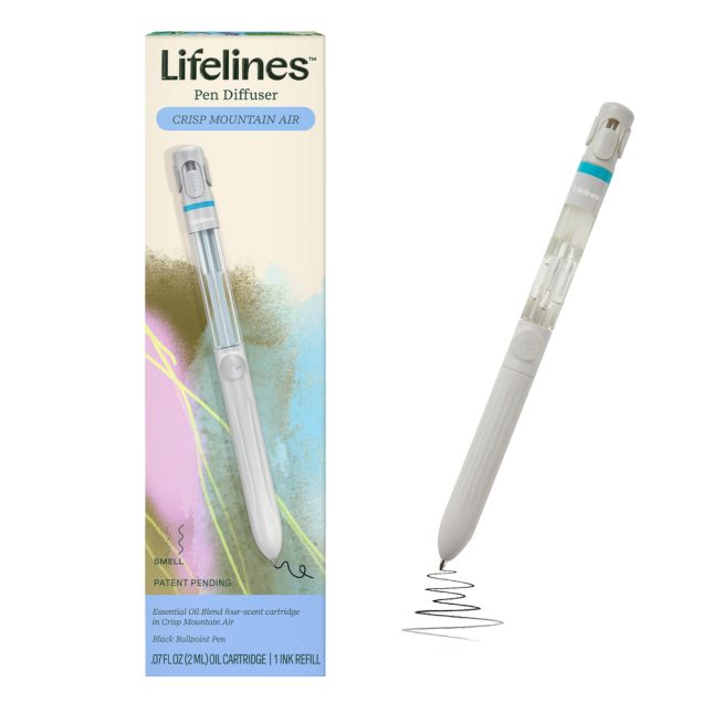 Lifelines Pen Diffuser with Essential Oil Blend - Crisp Mountain Air #11-2504 - Brand New!