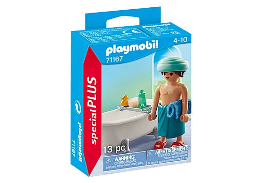 Playmobil Special Plus #71167 Man with Bathtub - Brand New!