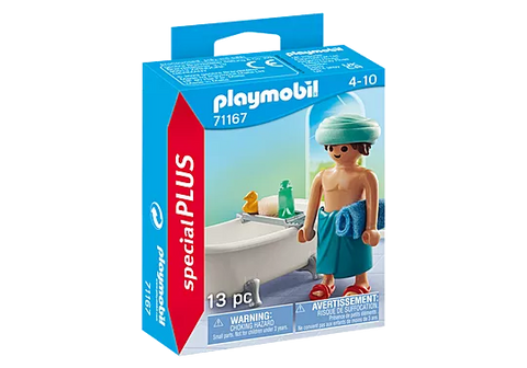 Playmobil Special Plus #71167 Man with Bathtub - Brand New!