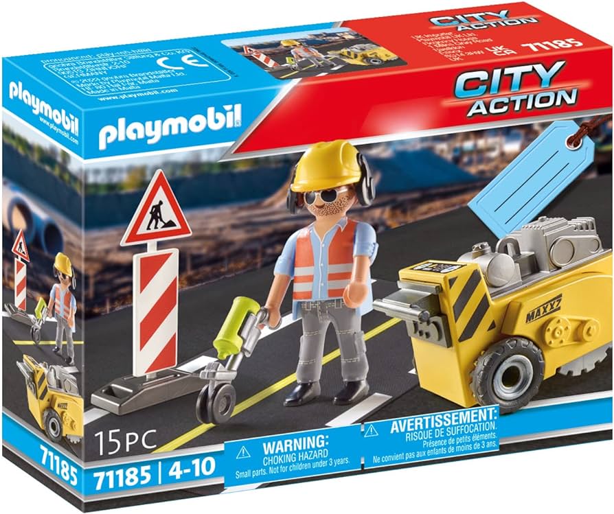 PLAYMOBIL #71185 Construction Worker Gift Set NEW!