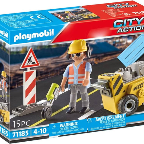 PLAYMOBIL #71185 Construction Worker Gift Set NEW!