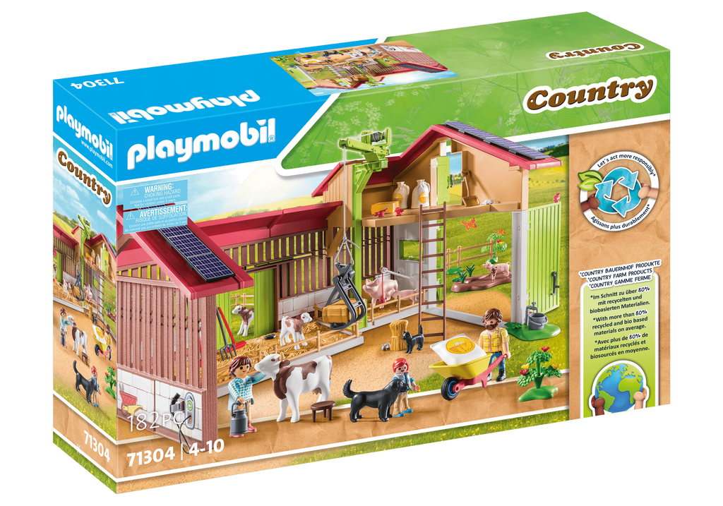 PLAYMOBIL #71304 Large Animal Farm NEW!