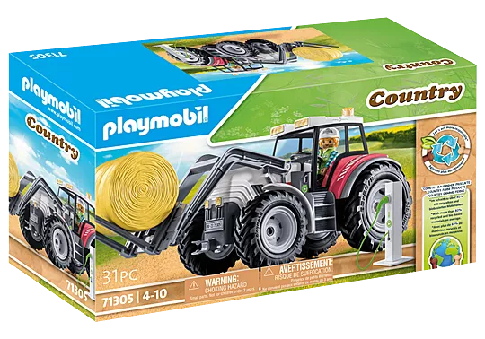 Playmobil #71305 Large Tractor with Accessories - Brand New!