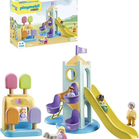 Playmobil 1.2.3. #71326 Adventure Tower with Ice Cream Booth - Brand New!