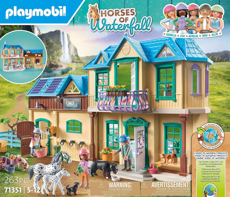 PLAYMOBIL #71351 Waterfall Horse Ranch NEW!