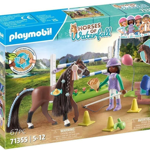 PLAYMOBIL #71355 Horses of Waterfall Jumping Arena w/ Zoe & Blaze NEW!