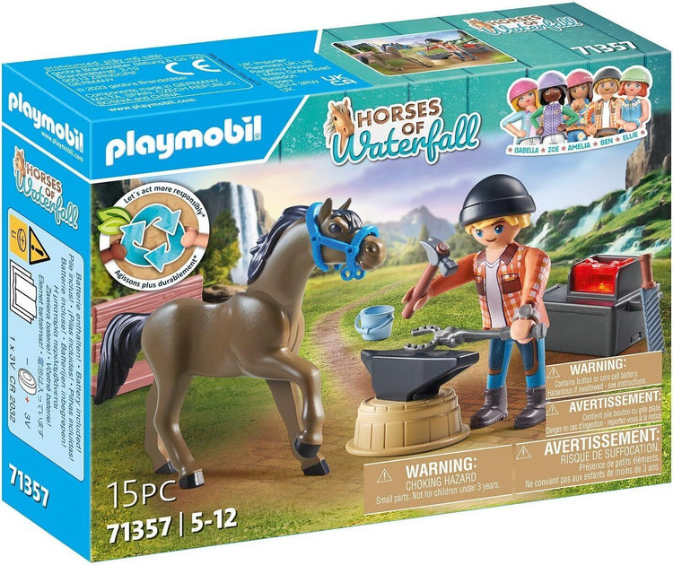 PLAYMOBIL #71357 Horses of Waterfall Farrier Ben & Achilles NEW!