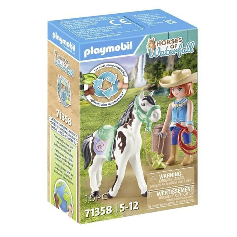 PLAYMOBIL #71358 Horse of Waterfall Feeding Time w/ Ellie & Sawdust NEW!