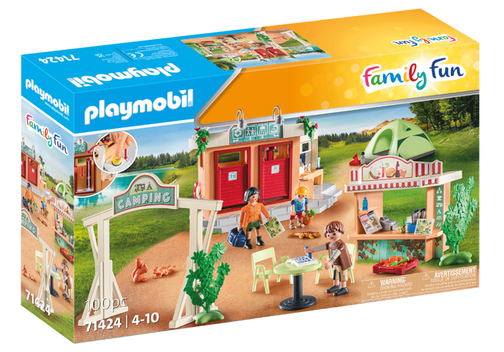 PLAYMOBIL #71424 Campsite w/ Bathhouse and Kitchen NEW!