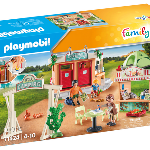 PLAYMOBIL #71424 Campsite w/ Bathhouse and Kitchen NEW!