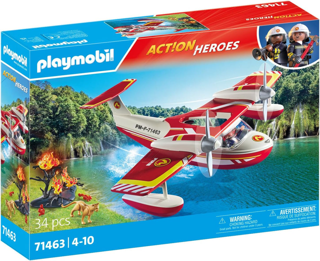 PLAYMOBIL #71463 Action Heros Firefighting Plane NEW!