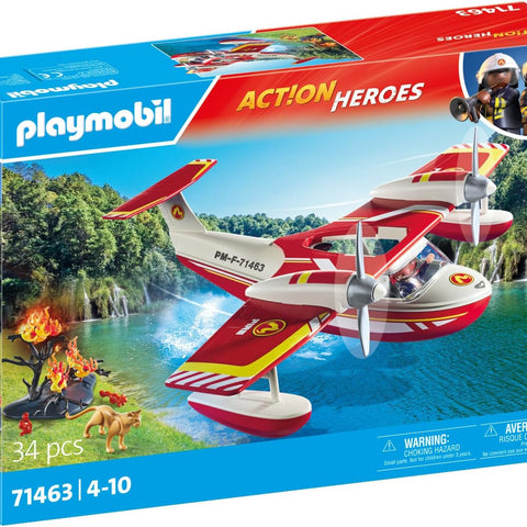 PLAYMOBIL #71463 Action Heros Firefighting Plane NEW!