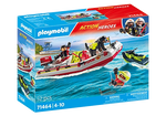 PLAYMOBIL #71464 Action Heros Fireboat with Aqua Scooter NEW!