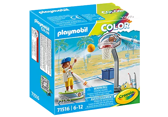 Playmobil #71516 Color Series Basketball Player  Brand New!