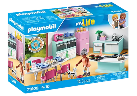 Playmobil #71608 Kitchen with Dining Table - Brand New!