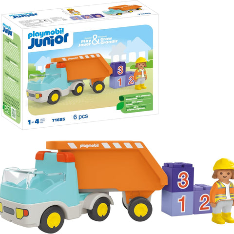 Playmobil Junior #71685 Dump Truck - Brand New!