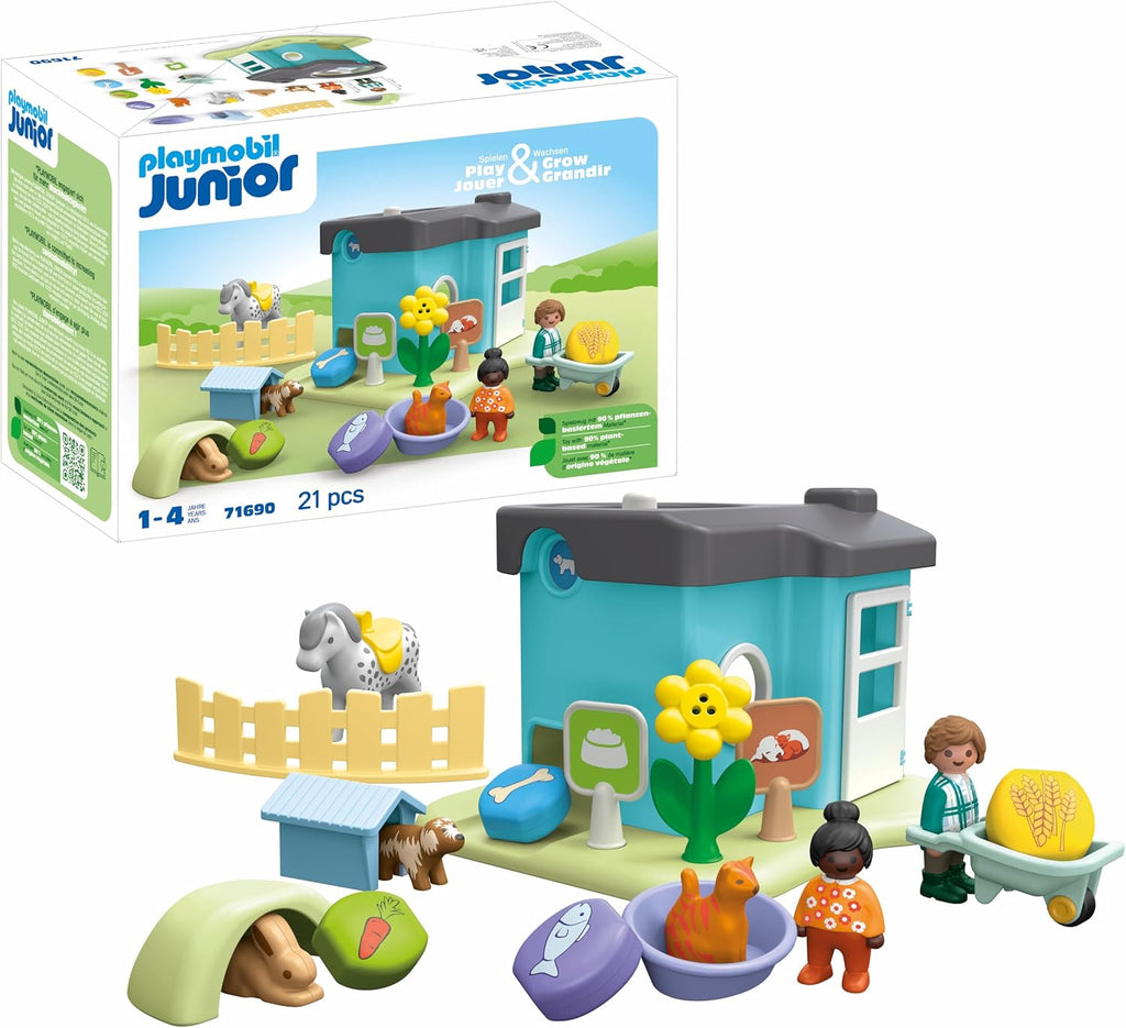 Playmobil Junior #71690 Animal Home with Treat Dispenser - Brand New!