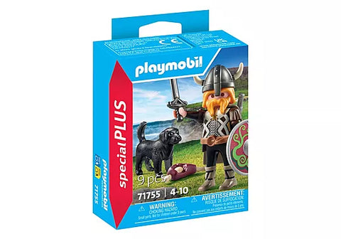 Playmobil #71755 SpecialPlus Viking with Guard Dog - Brand New!