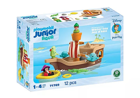 Playmobil #71769 JUNIOR & Disney: Peter Pan's Splashing Pirate Ship - Brand New!