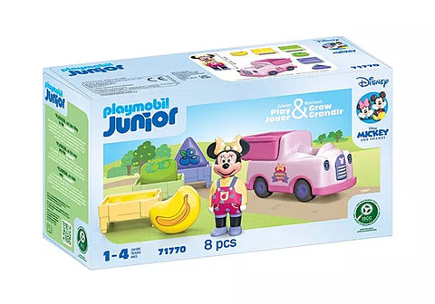 Playmobil Junior #71770 Minnie Mouse's Color Sorting Fruit Truck - Brand New!
