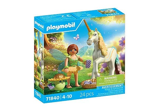 Playmobil #71840 Unicorn Rainbow Flower with Fairy - Brand New!