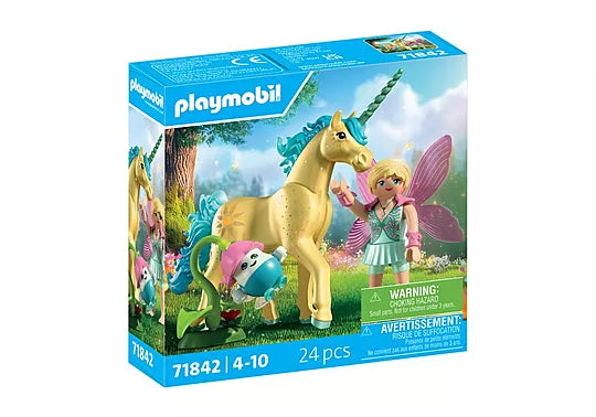 Playmobil #71842 Unicorn Sunshine Blossom with Fairy - Brand New!