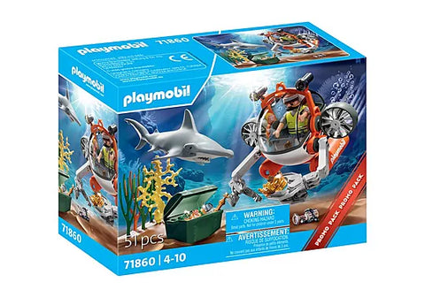Playmobil #71860 Treasure Hunt with Submarine - Brand New!