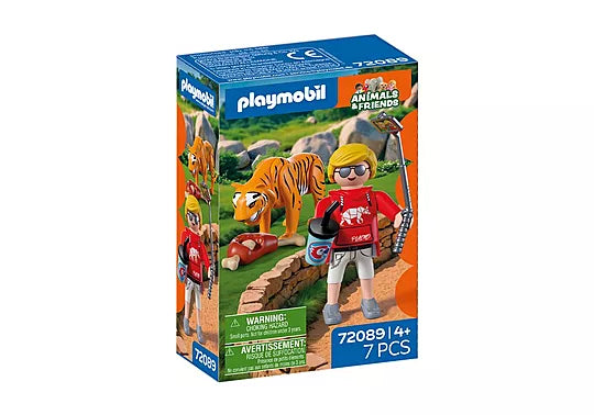 Playmobil #72089 Tiger and Visitor - Brand New!