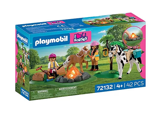 Playmobil #72132 Horseback Riding Trip with Campfire - Brand New!