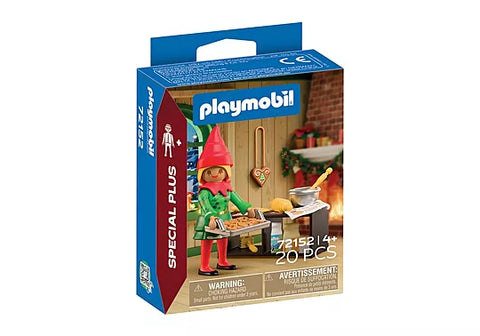 Playmobil #72152 Christmas Elf with Cookies - Brand New!